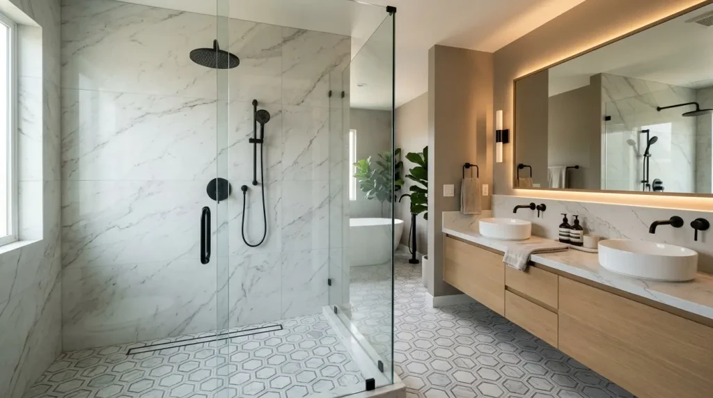 Bathroom remodeling in Willow Glen, San Jose - modern bathroom remodel