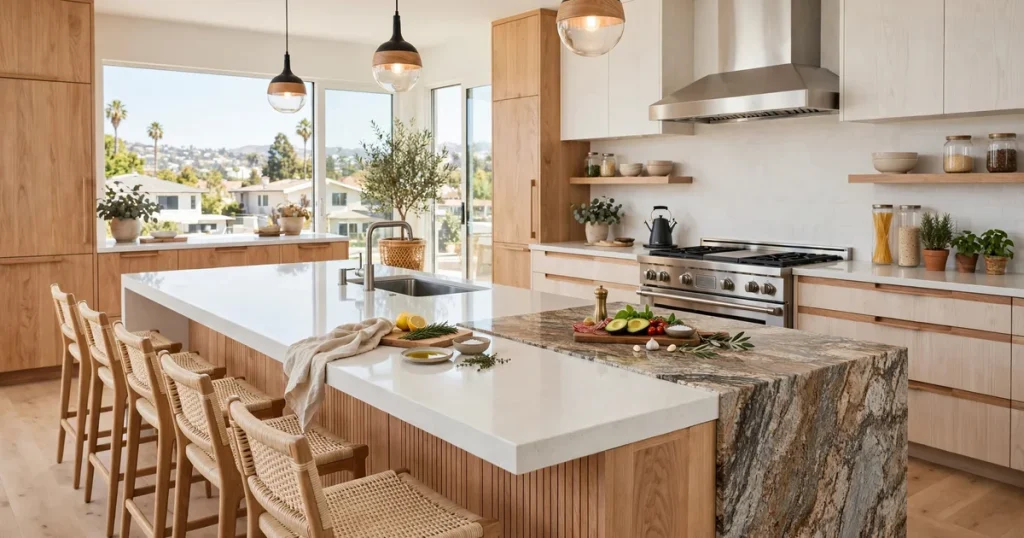 Quartz vs granite countertops for a kitchen remodel in San Jose