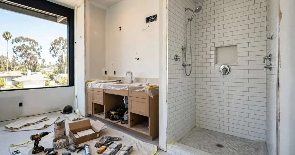 Bathroom remodel in progress in San Jose — cost, timeline and permits guide